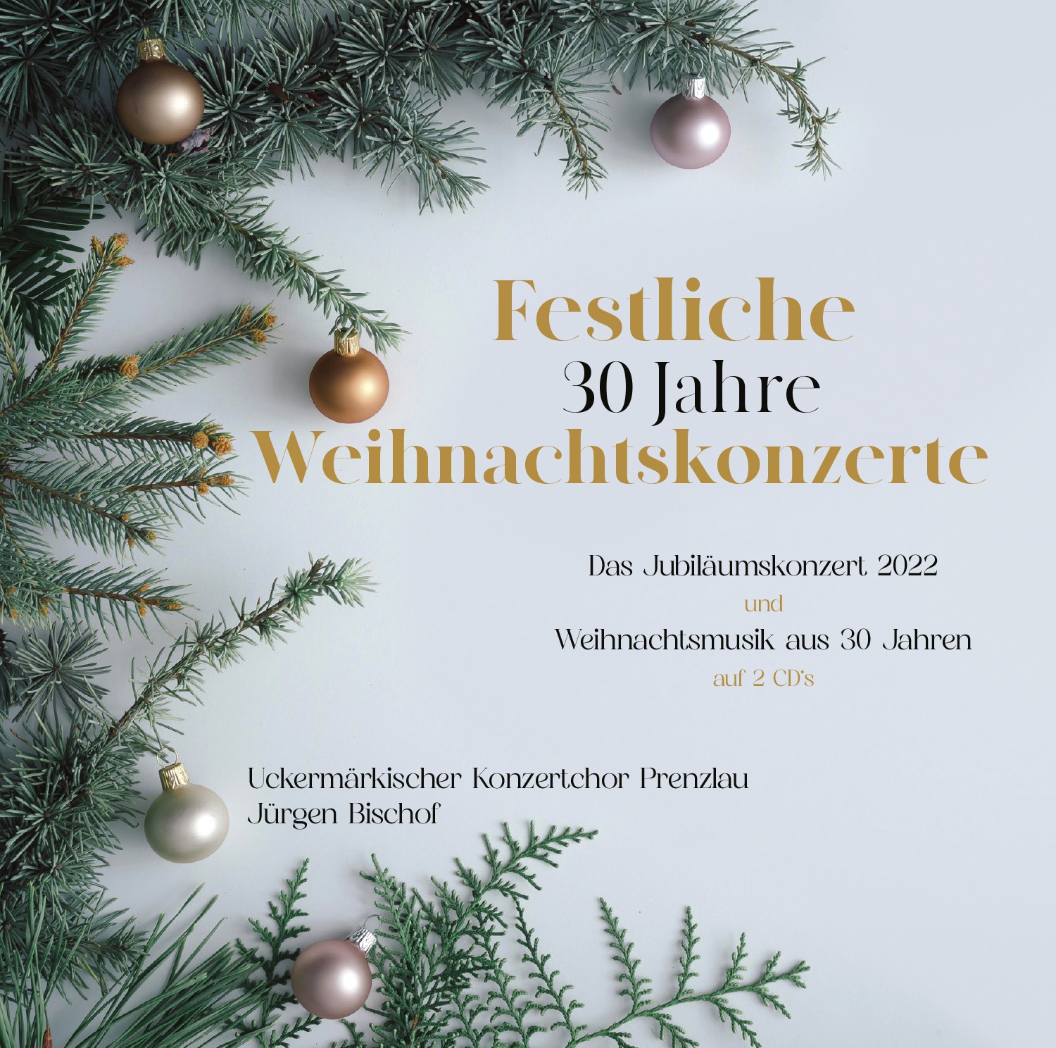Cover der Doppel-CD "30 Jahre Festliche Weihnachtskonzerte"